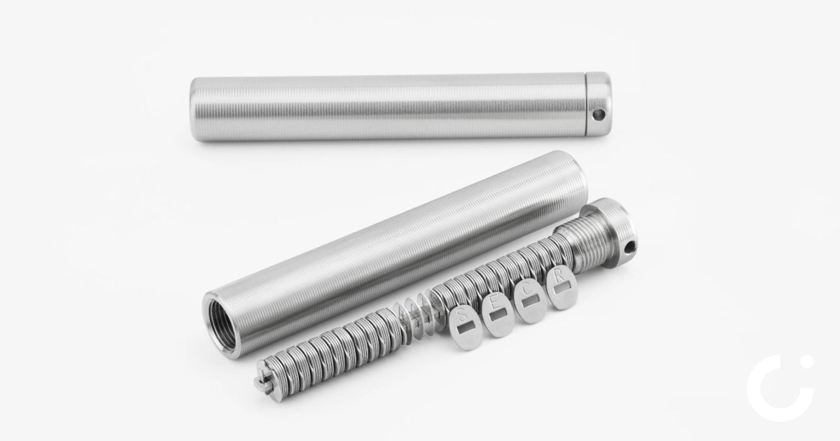 CryptoSteel Respaldo para Frases Semilla de 24 Palabras, Contraseñas y Claves Privadas - encriptamos.com