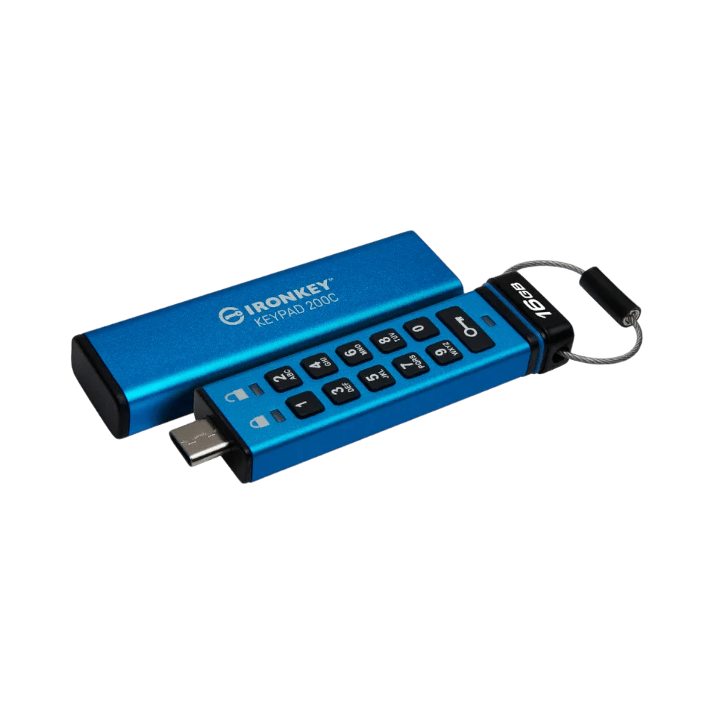 Memoria USB Encriptada/Cifrada IKKP200 | Acceso multipin | XTS - AES de 256 bits | Certificación FIPS 140 - 3 Nivel 3 - encriptamos.com